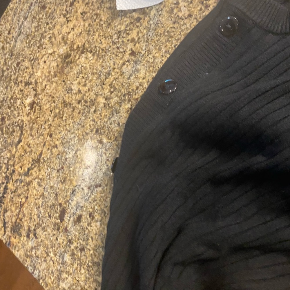Black Ribbed Sweater - Picture 2 of 6